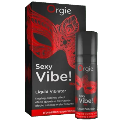 SEXY VIBE HOT LIQUID VIBRATOR ROJO