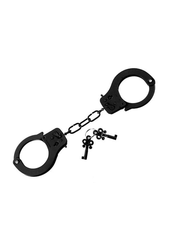 PD3801-23 Fetish Fantasy Series  Designer Metal Handcuffs Black