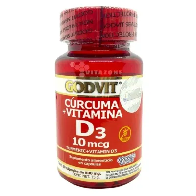 CAPS. CURCUMA VITAMINA D3 C/30 GODVIT