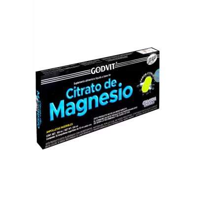 Ampolletas de Citrato de Magnesio Sabor Citrus