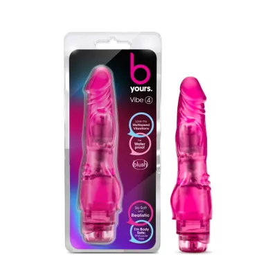 Vibrador forma de pene BL-10120 Vibe #4 - Pink - 8 pulgadas