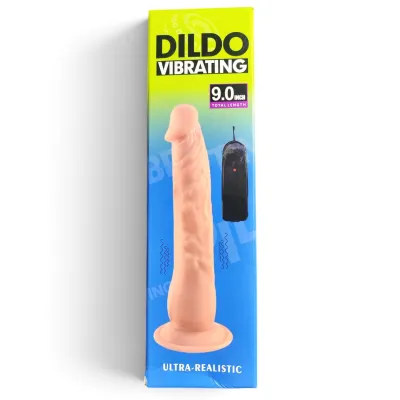 QSDZ-002- A Dildo Vibrating Ultra Realistic 9 inch