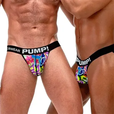 Mens Underwear PUMP Jock strap Multicolor
