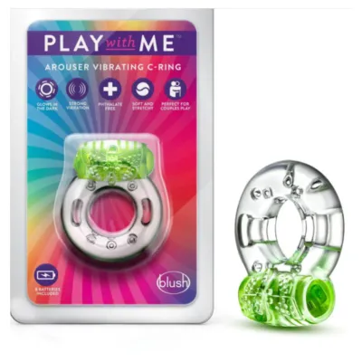 Anillo para pene Arouser Vibrating C-Ring - FLUORESCENTE.