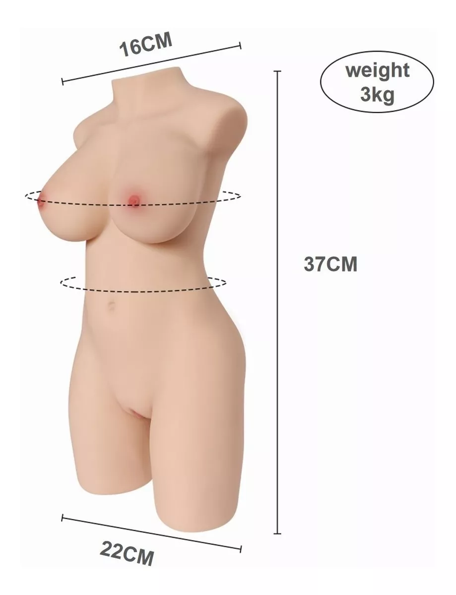 Muñeca sexual pechos vagina y ano Tridimensional 40 cm