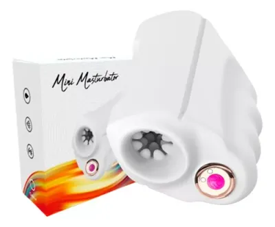 Masturbador masculino de silicón suave con textura interna.