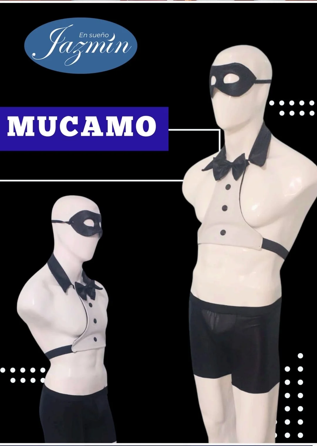 Disfraz sexy hombre mucamo mayordomo