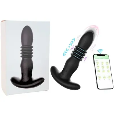 Vibrador Prostático de silicón manual y app